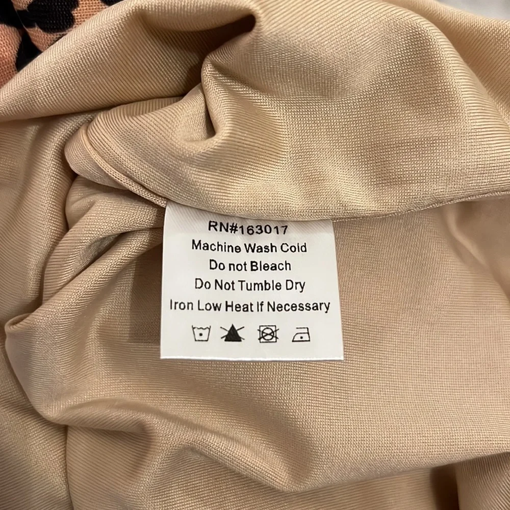 Princess Polly Autumn Mini Dress Leopard Bodycon Size 0 - Picture 9 of 9